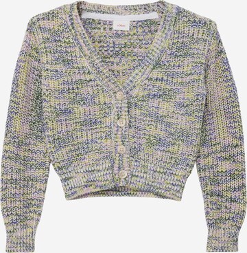 s.Oliver Knit cardigan in Blue: front