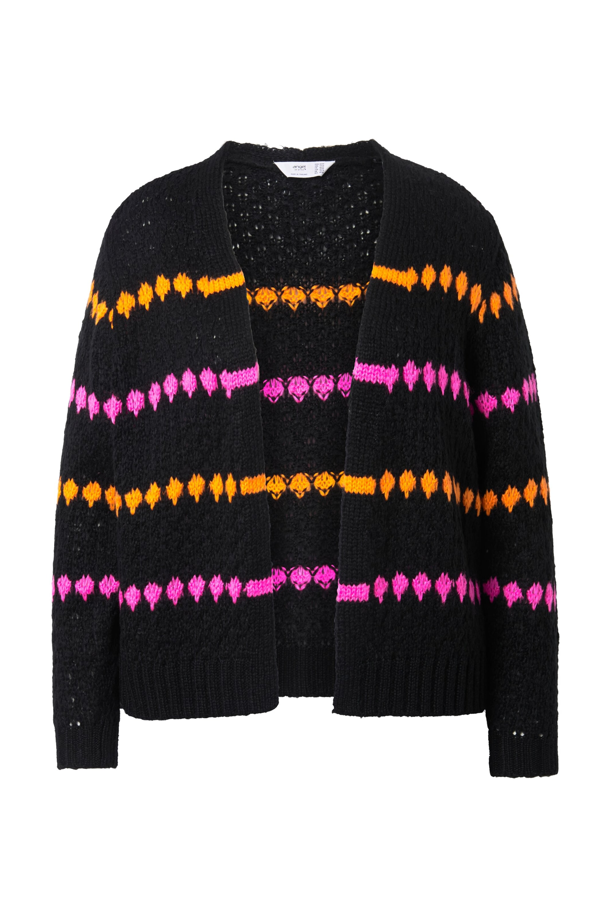 Angel of Style Gebreid vest in Zwart: voorkant