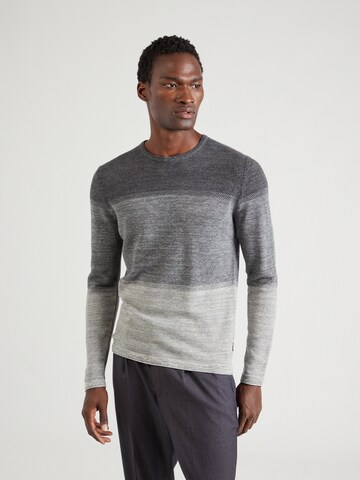 Only & Sons Regular Fit Pullover 'Panter' in Grau: Vorderseite