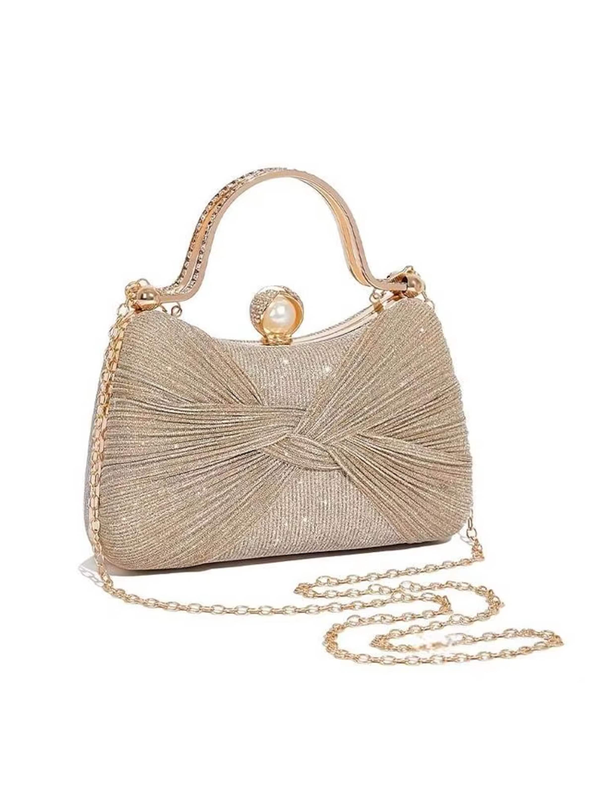 Tomshop24-7 Clutch 'Isabella' in Gold: front