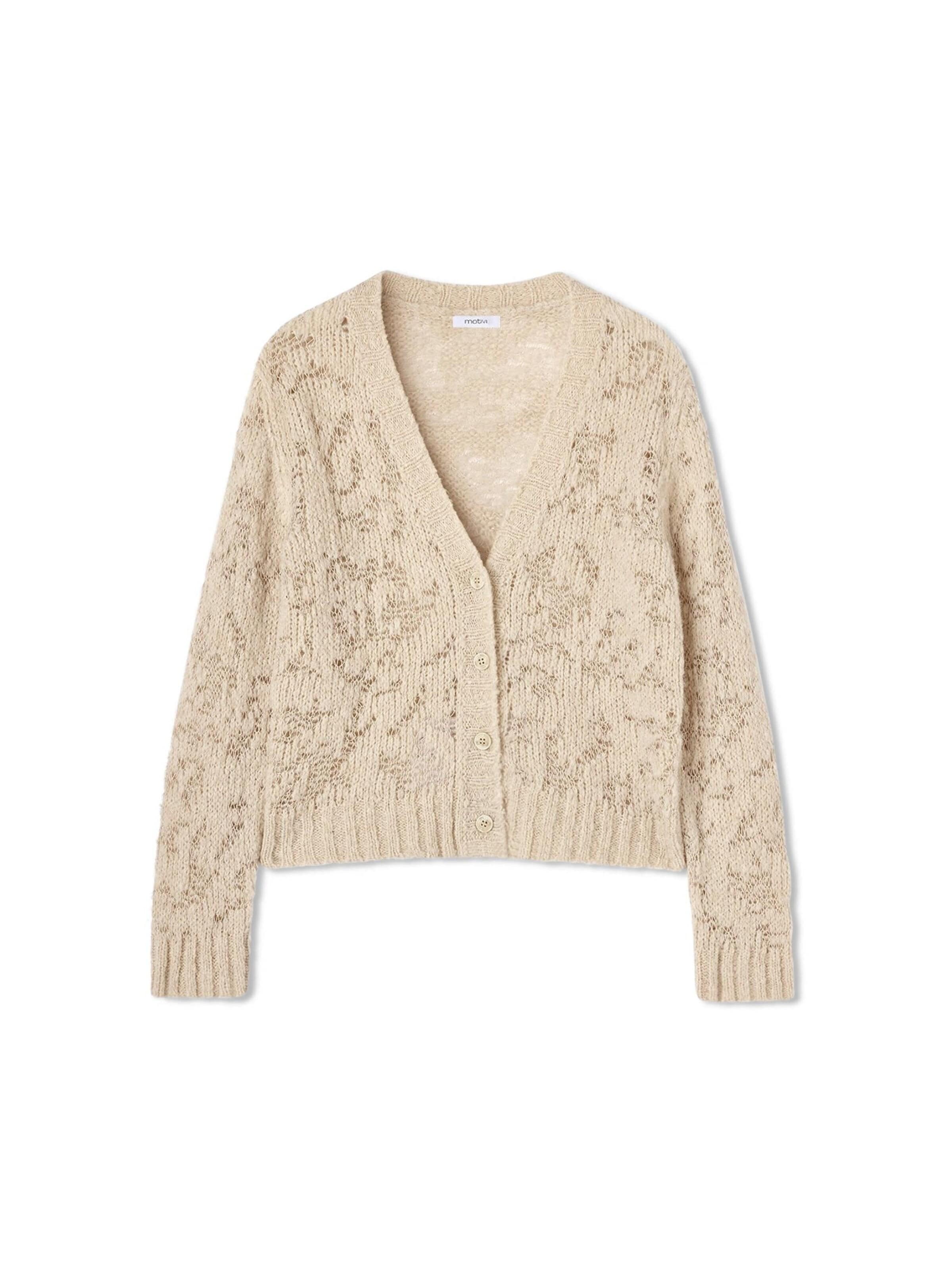 MOTIVI - Jersey en beige: frente