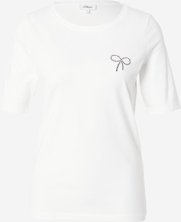 T-shirt s.Oliver en beige : devant