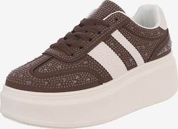 Ital-Design Sneaker in Braun: Vorderseite
