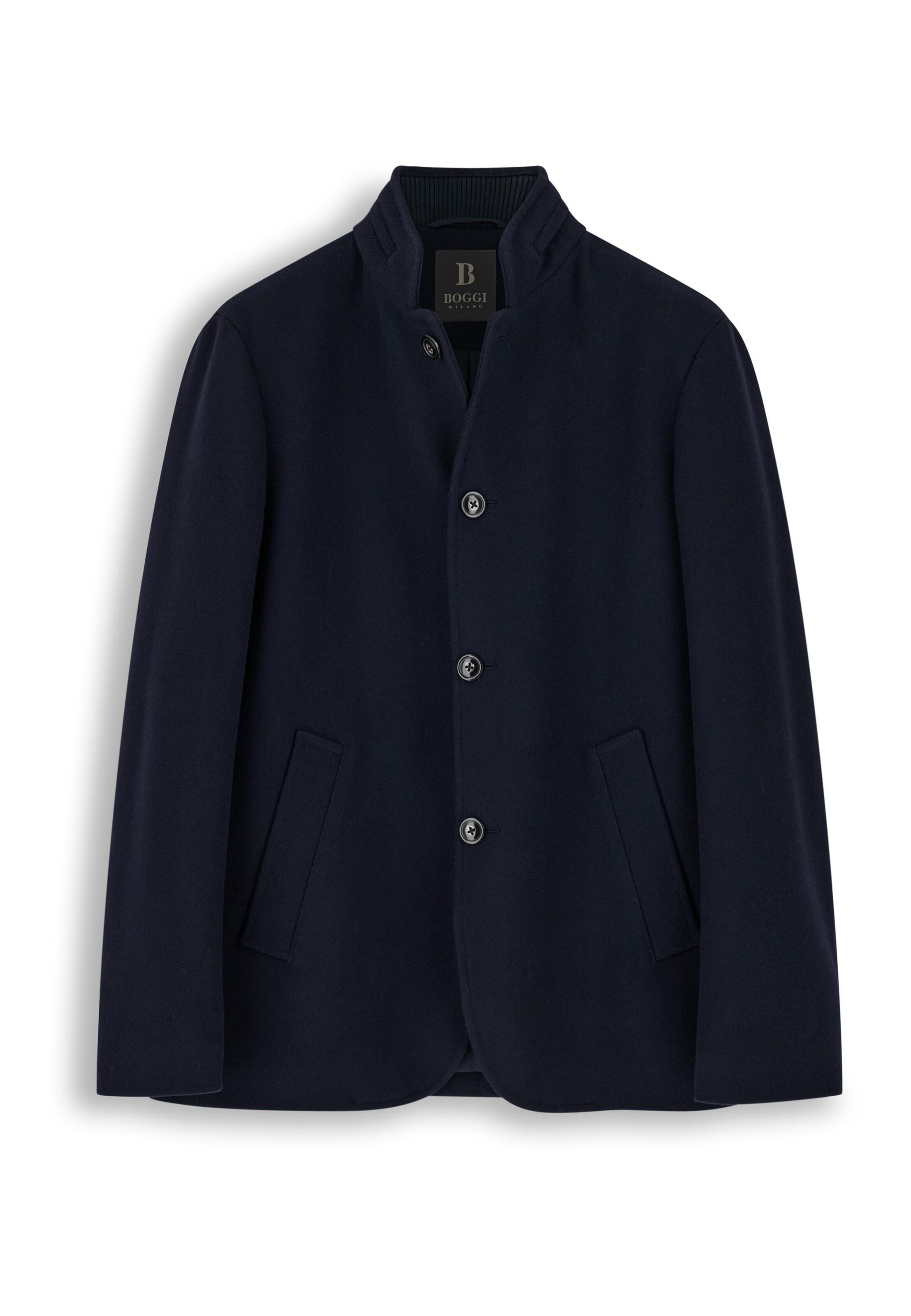 Boggi Milano Between-seasons coat in S in Navy, Item view