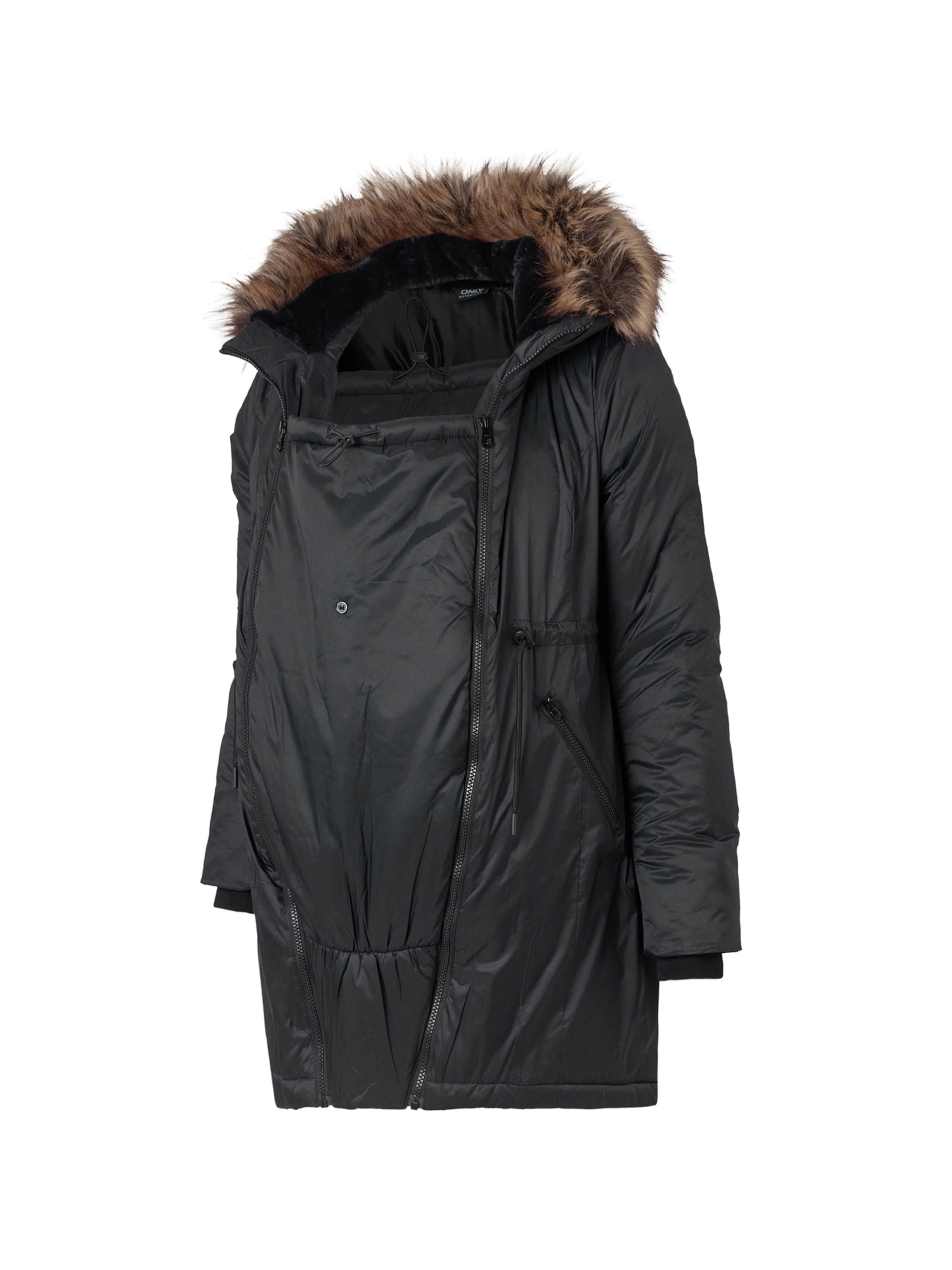 Only MaternityZimska jakna - crna boja: prednji dio