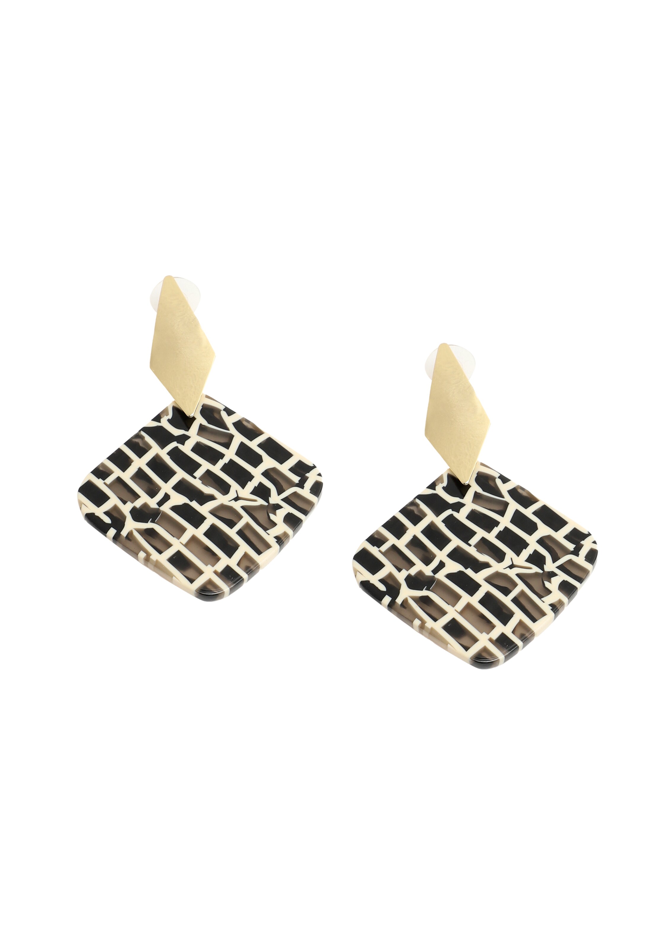 SOHI Øreringe i sort: forside