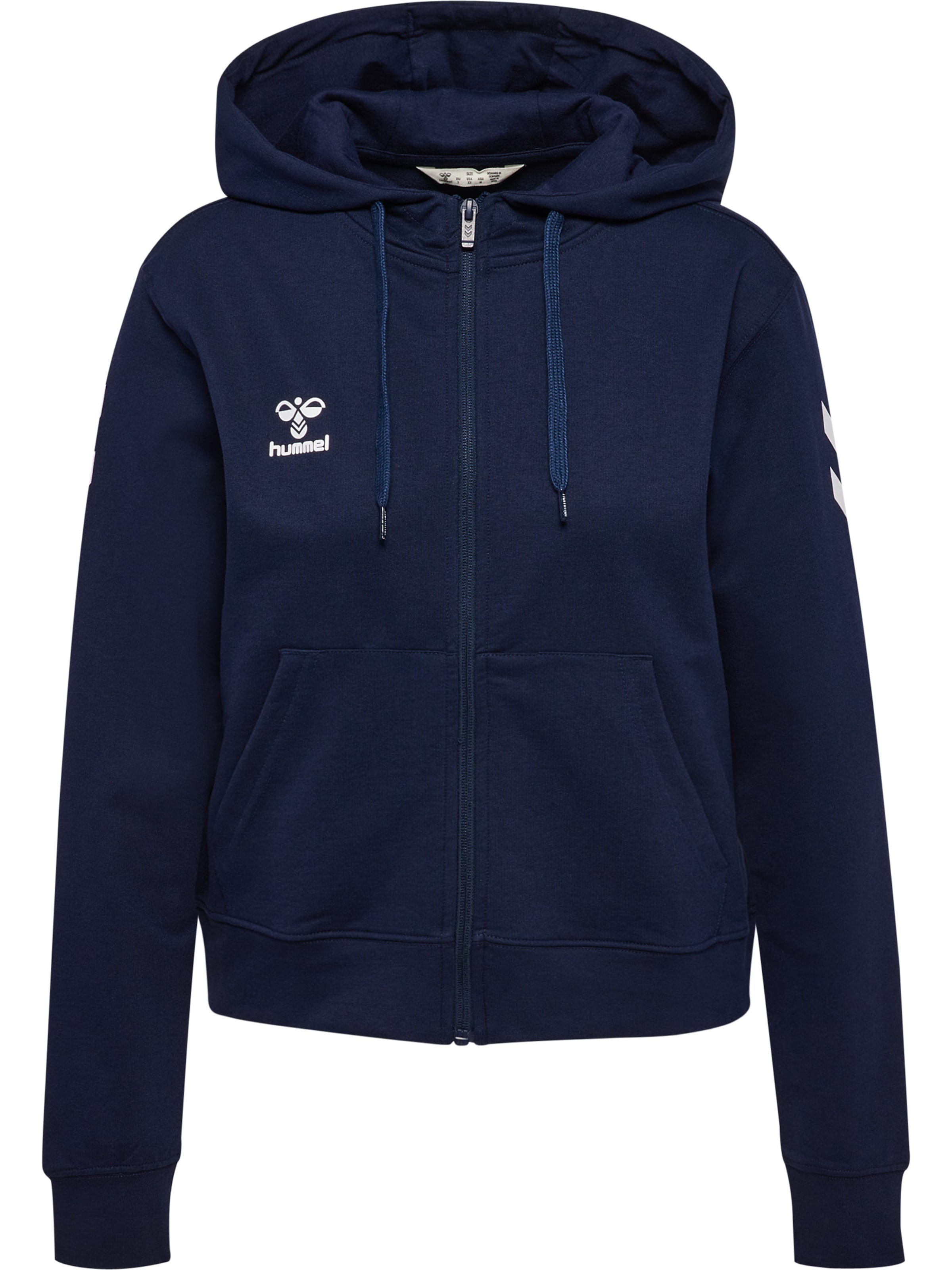 Hummel Zip-Up Hoodie 'GO 2.0' in Dark blue / White, Item view