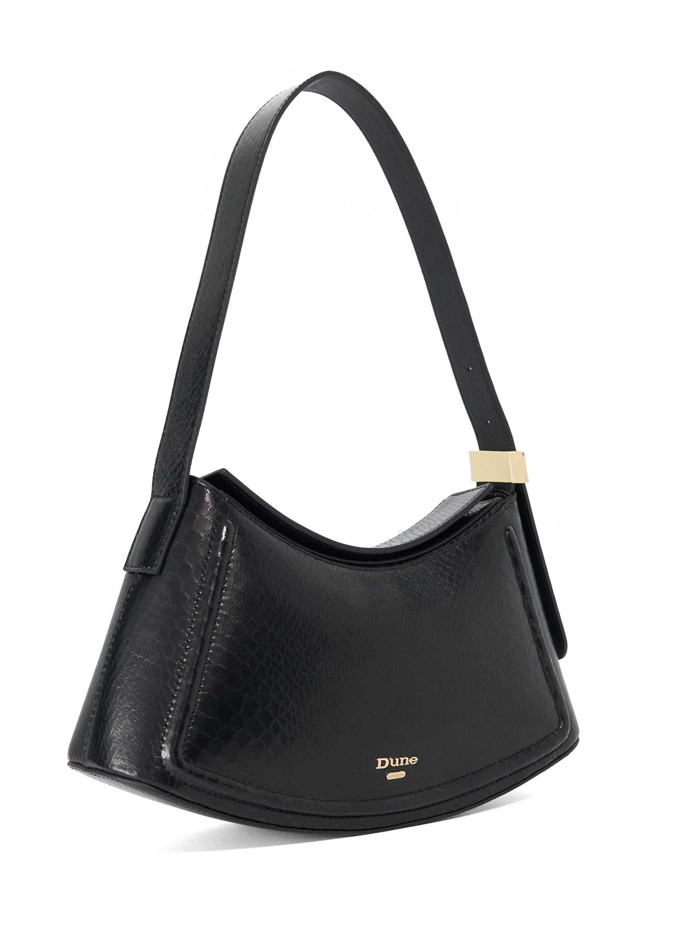 Dune LONDON Schultertasche 'Dependent' in Schwarz