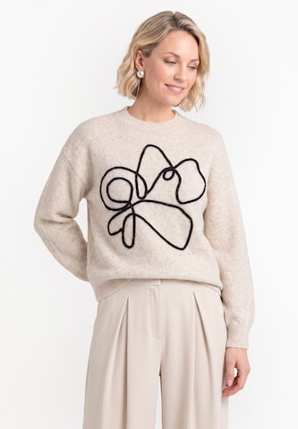 Usha Sweater in Beige: front