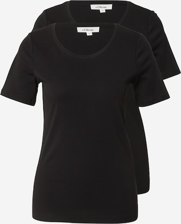 T-shirt s.Oliver en noir : devant