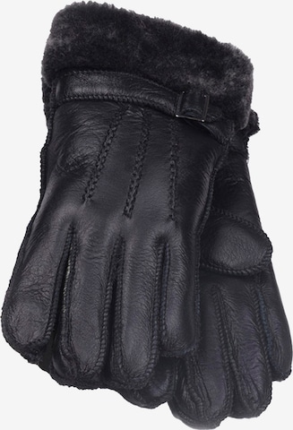 HotSquash Prstové rukavice – černá: přední strana