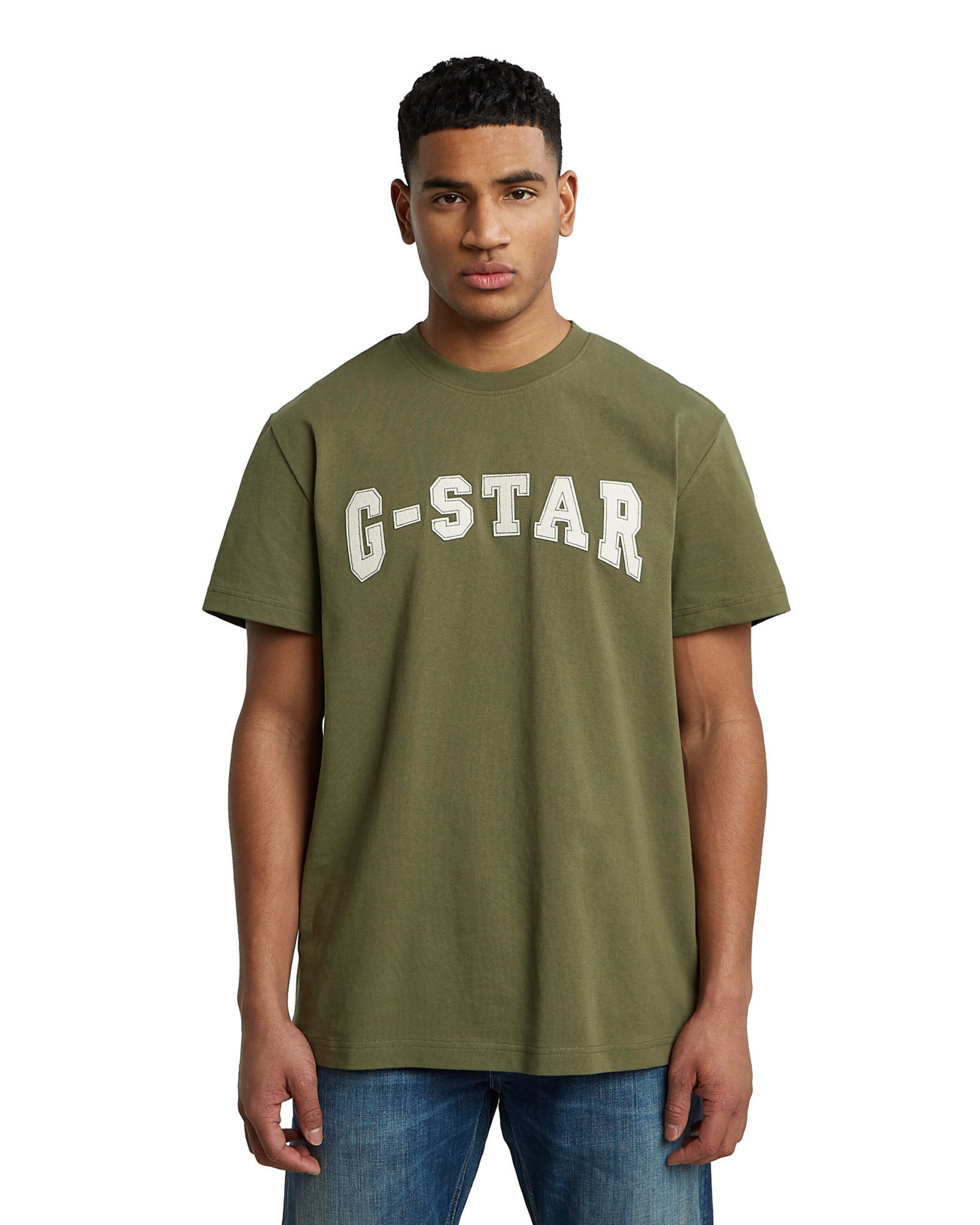 G-STAR T-Shir87 in Grün: Vorderseite
