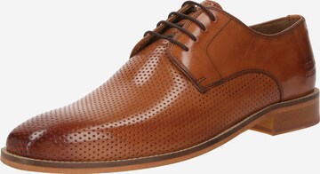 MELVIN & HAMILTON Lace-Up Shoes in Brown: front