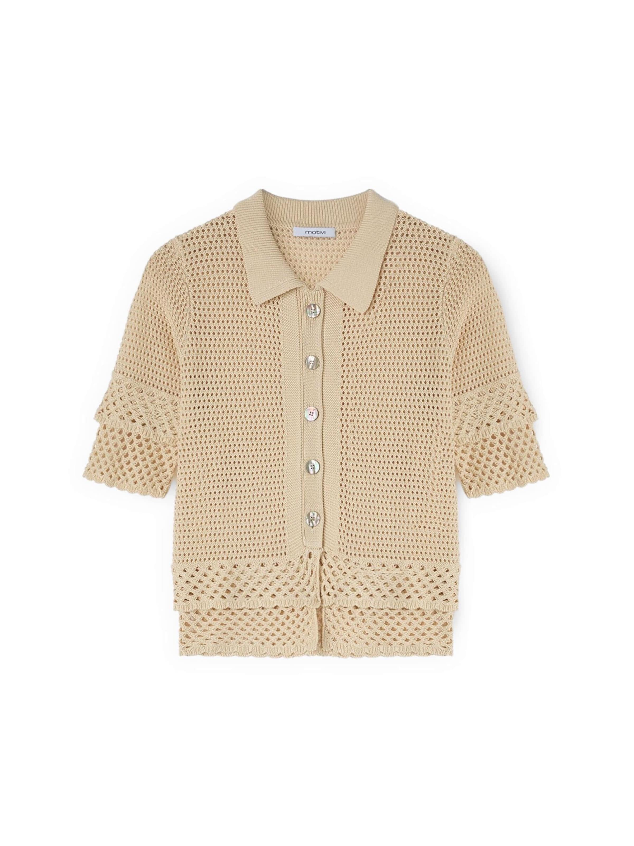 MOTIVI Trui in Beige: voorkant