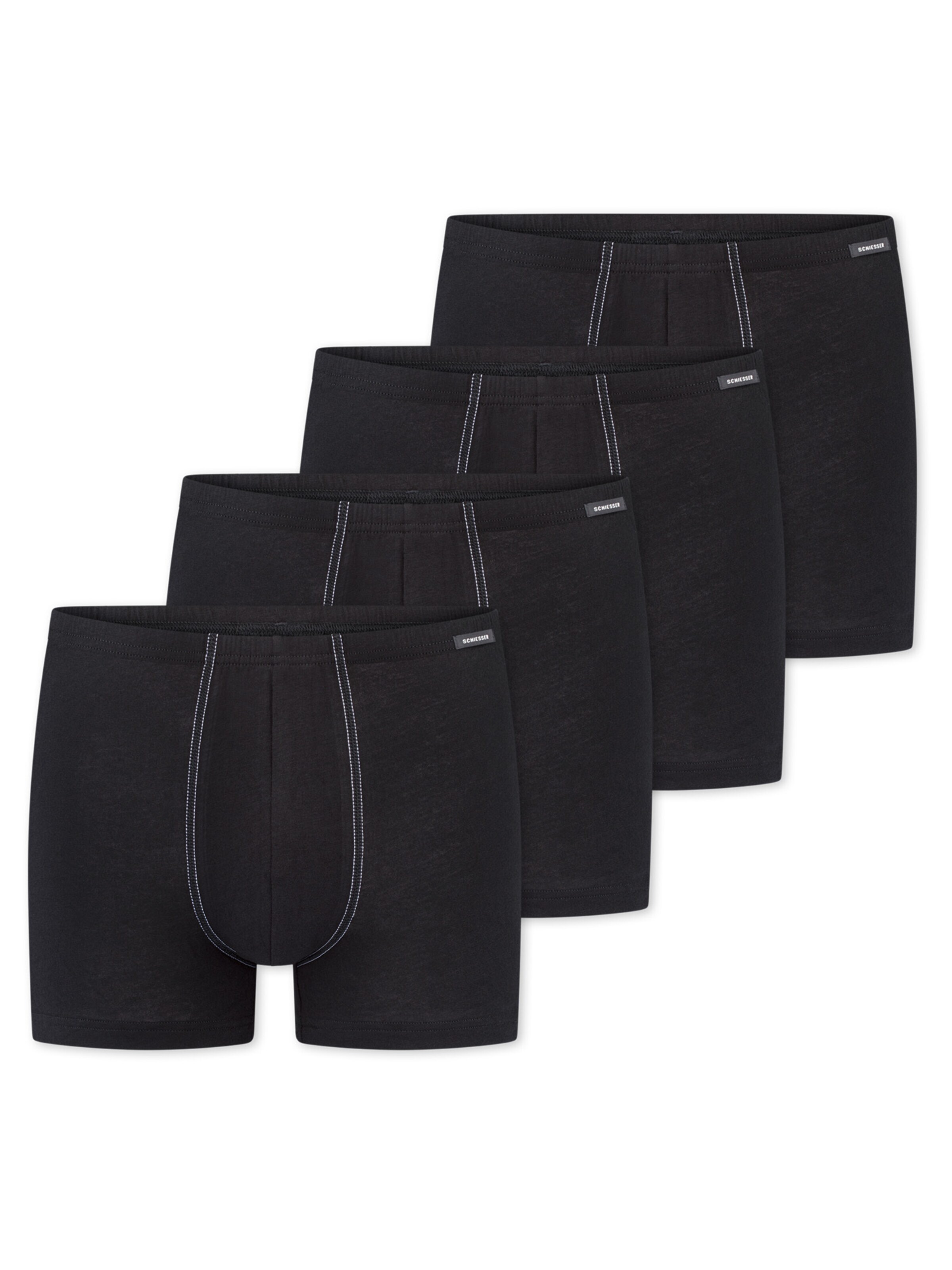 SCHIESSER Boxershorts 'Cotton Essentials'‌‌‌‌‌‌‌‌‌ in Schwarz: Vorderseite