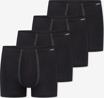 SCHIESSER Boxershorts 'Cotton Essentials' in Schwarz: Vorderseite