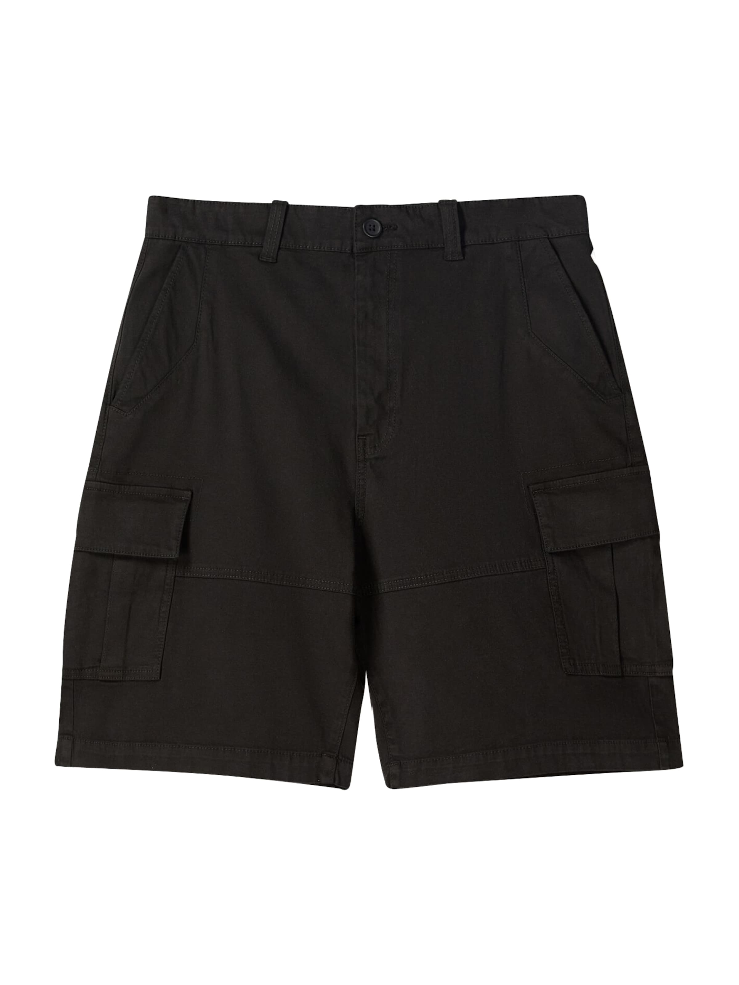 Bershka Voľný strih Kapsáče - Čierna: predná strana