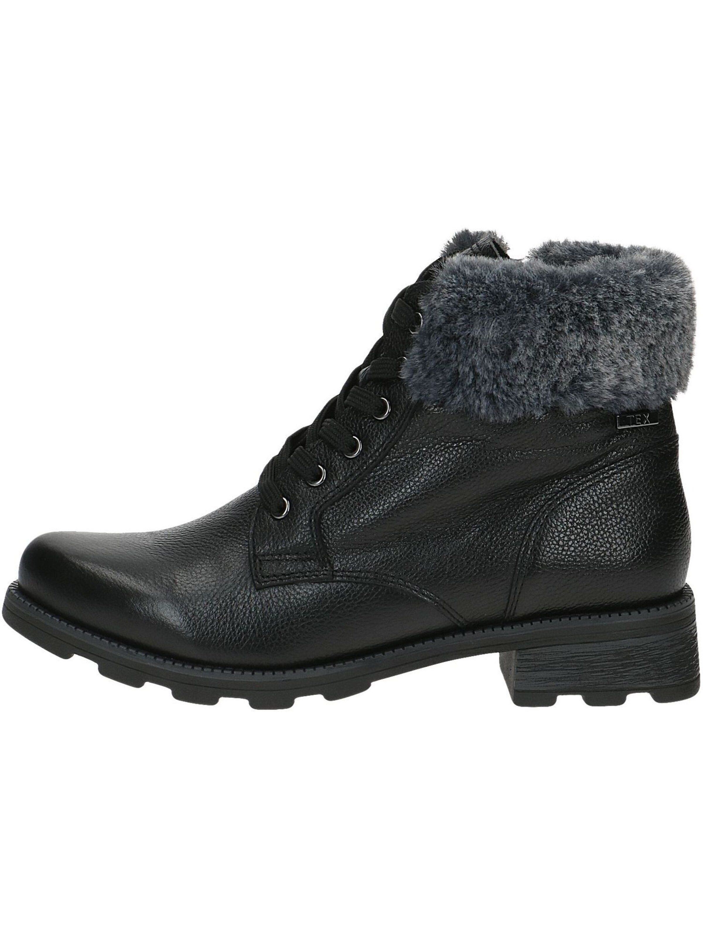 Bottines à lacets CAPRICE en noir