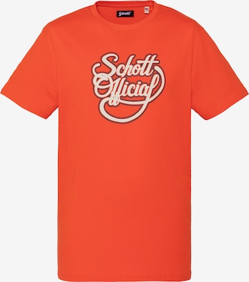 Schott NYC Shirt in Orange: Vorderseite