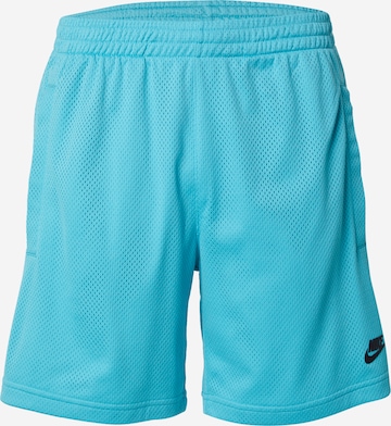 Nike Sportswear Обычный Штаны в Синий: спереди