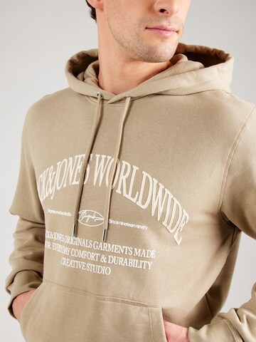 Felpa 'JORFREDERIKSBERG MARGATE' di JACK & JONES in beige