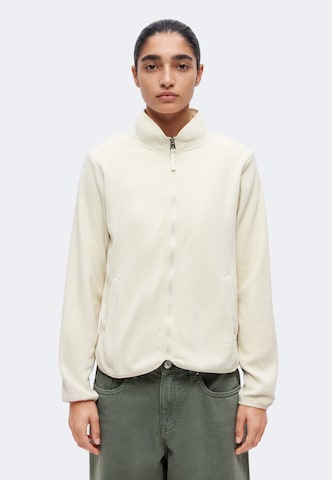 ZABAIONE Fleece jas 'Sa44lly' in Beige: voorkant