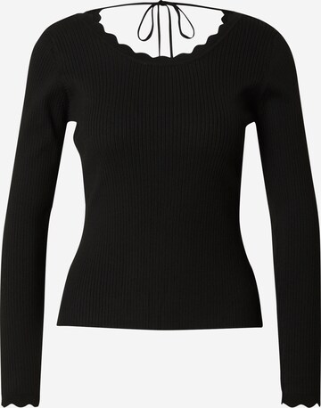 ABOUT YOU Sweater 'Elsa' in Black: front