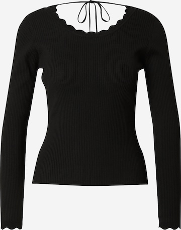 ABOUT YOU Sweater 'Elsa' in Black: front