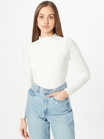 Femme Luxe Shirt body 'TOVA' in Wit: voorkant