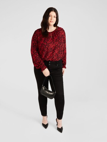 ONLY Carmakoma Blouse 'SCARLETT' in Rood