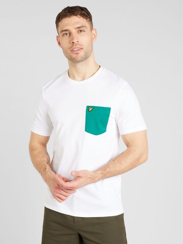 T-Shirt Lyle & Scott en blanc : devant