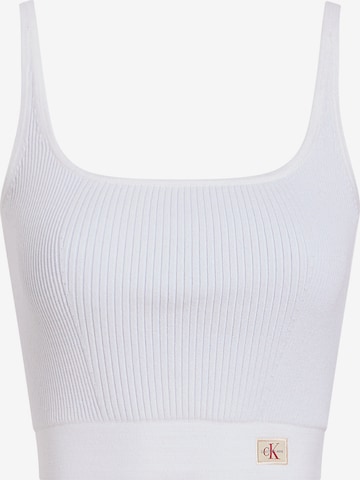 Tops en tricot Calvin Klein Jeans en blanc : devant