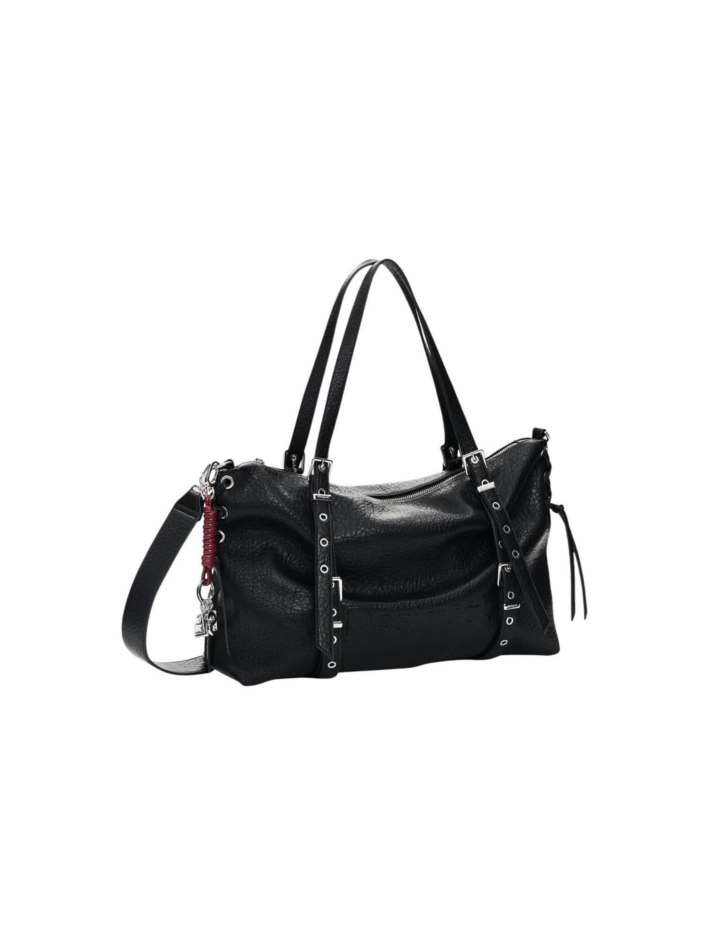 Desigual - Shopper 'BAG_HALF LOGO LANUZA BLAC 26WAXP06' en negro