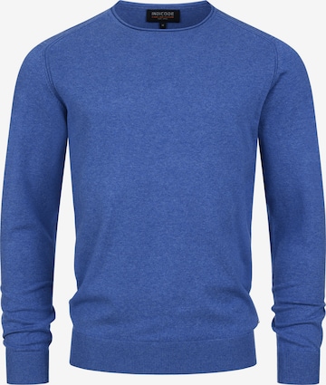 INDICODE JEANS Pullover 'Gamal' in Blau: Vorderseite