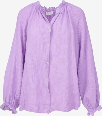 Chemisier 'Cloe' Seasons of April en violet : devant