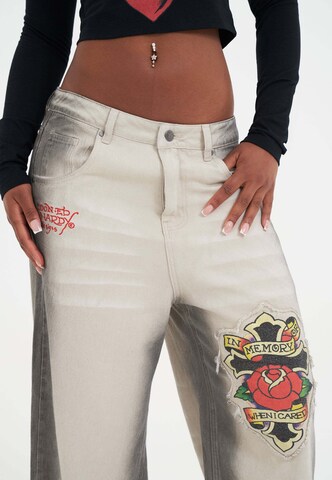 smėlio Ed Hardy Laisvas Džinsai