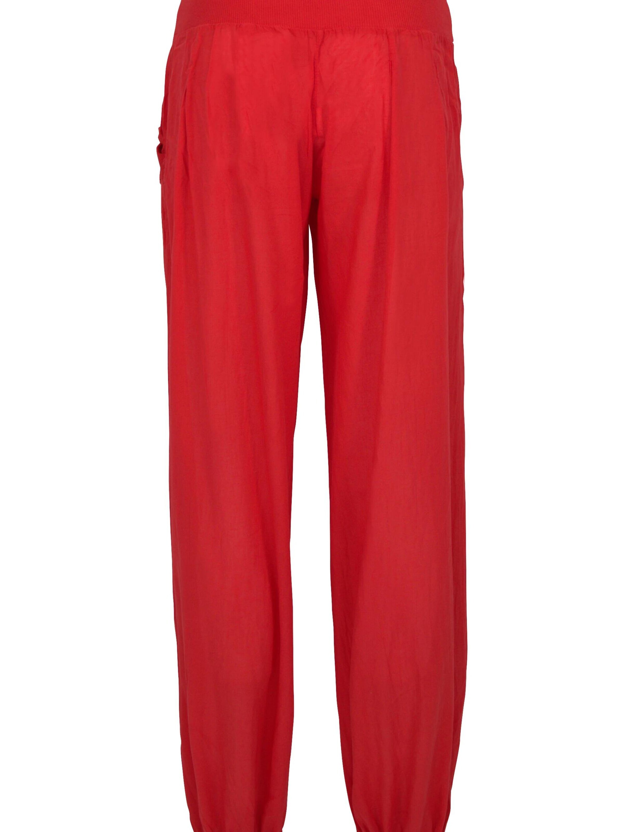 malito more than fashion Loose fit Harem Pants in Red: front