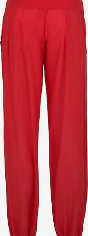malito more than fashion Loose fit Harem Pants in Red: front