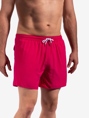 Shorts de bain ' BLU2256 Beachshorts ' Olaf Benz en rose : devant