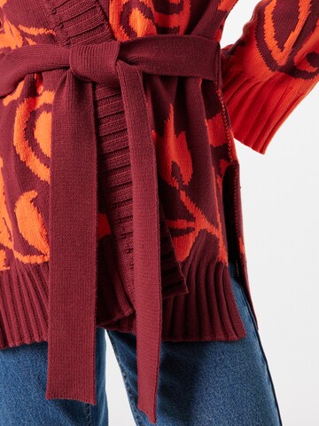 MAX&Co. Knit Cardigan 'SIMBOLO' in Red