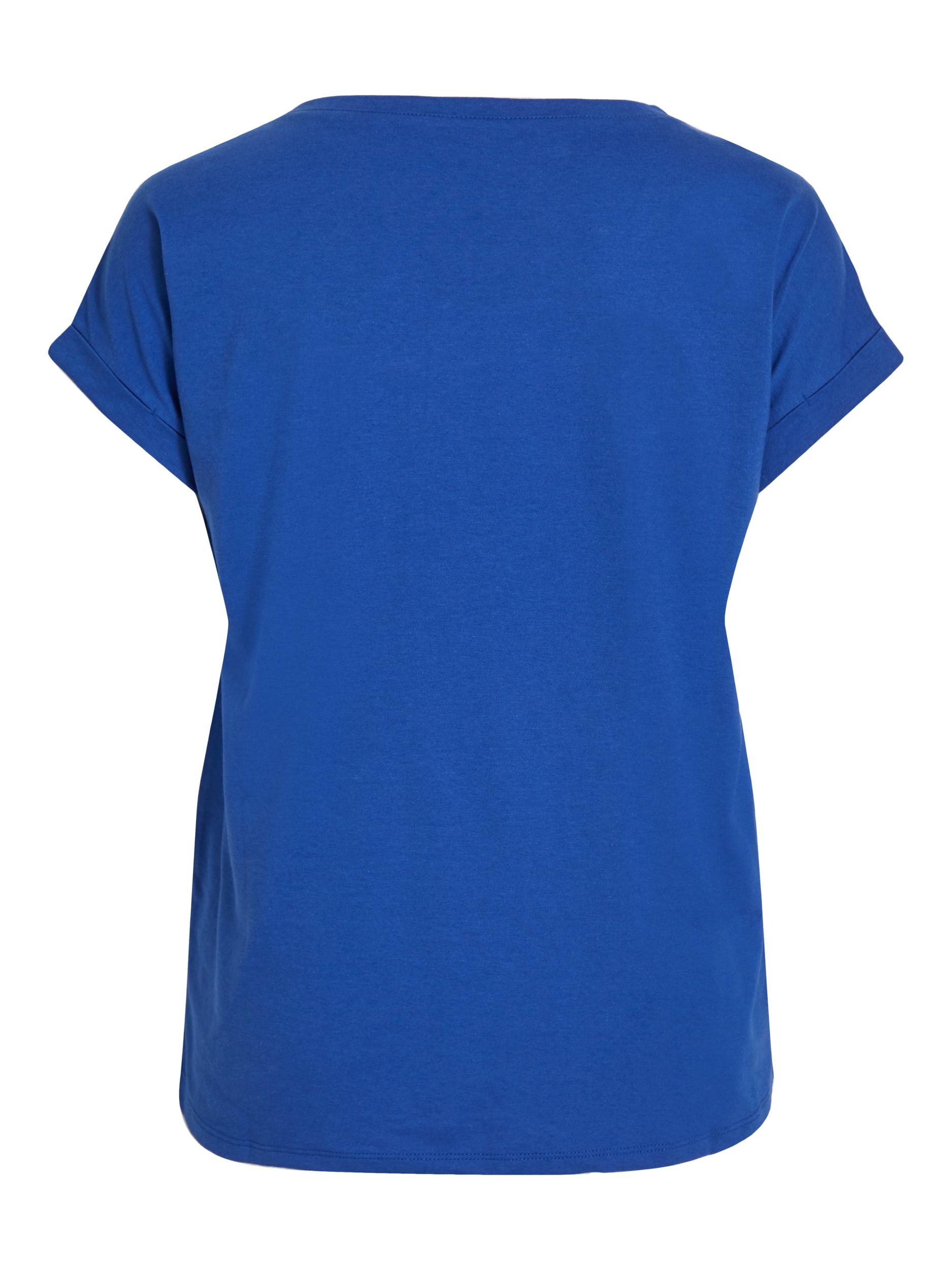 VILA T-Shirt Dreamers Pure in Blau 
