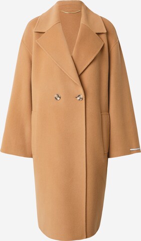 Marella Between-Seasons Coat 'NANDINA' in Brown: front