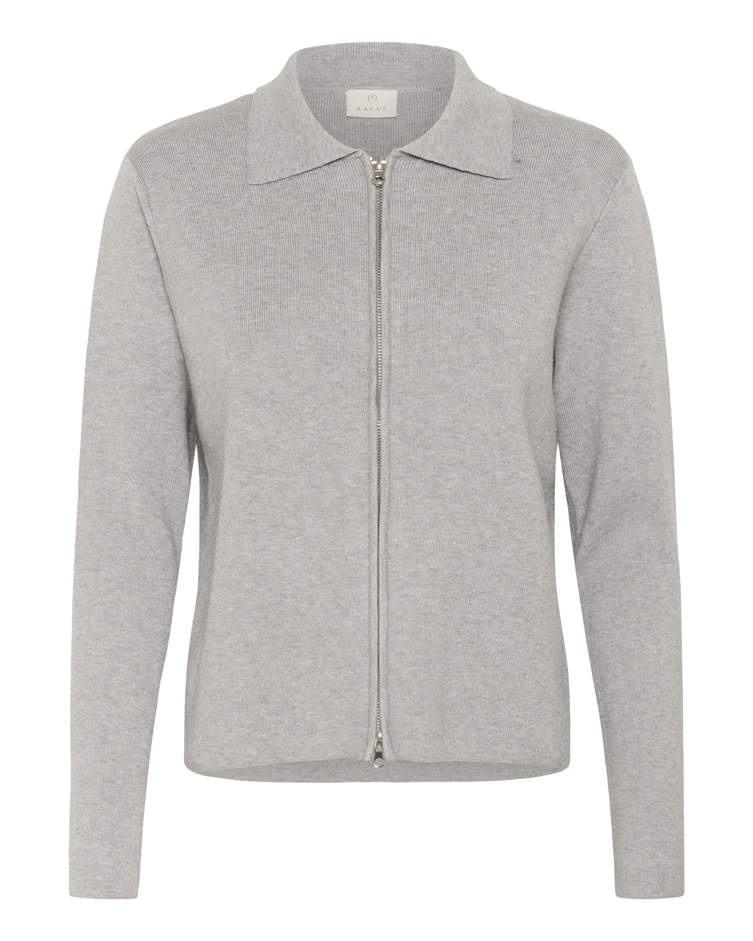 Kaffe Strickjacke 'KAVisja' in Grau: Vorderseite