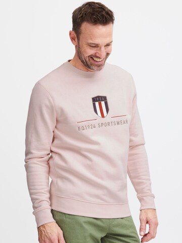 FQ1924 Sweatshirt 'William' in Roze: voorkant