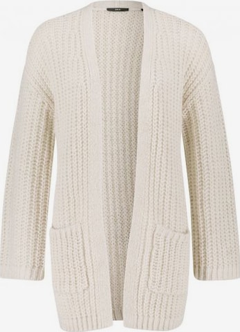 zero Knit Cardigan in Beige: front