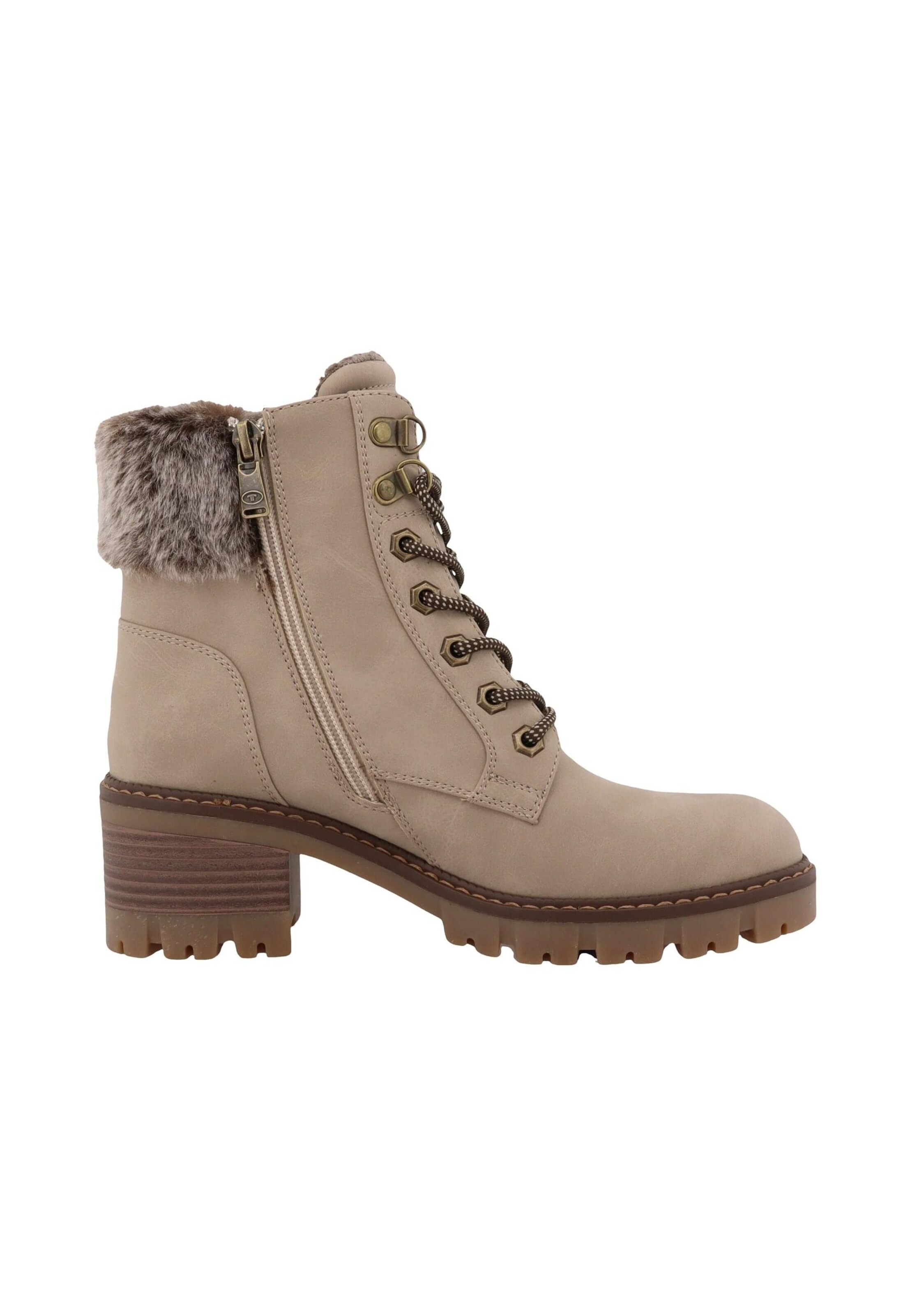 Stivaletto stringato di TOM TAILOR in beige