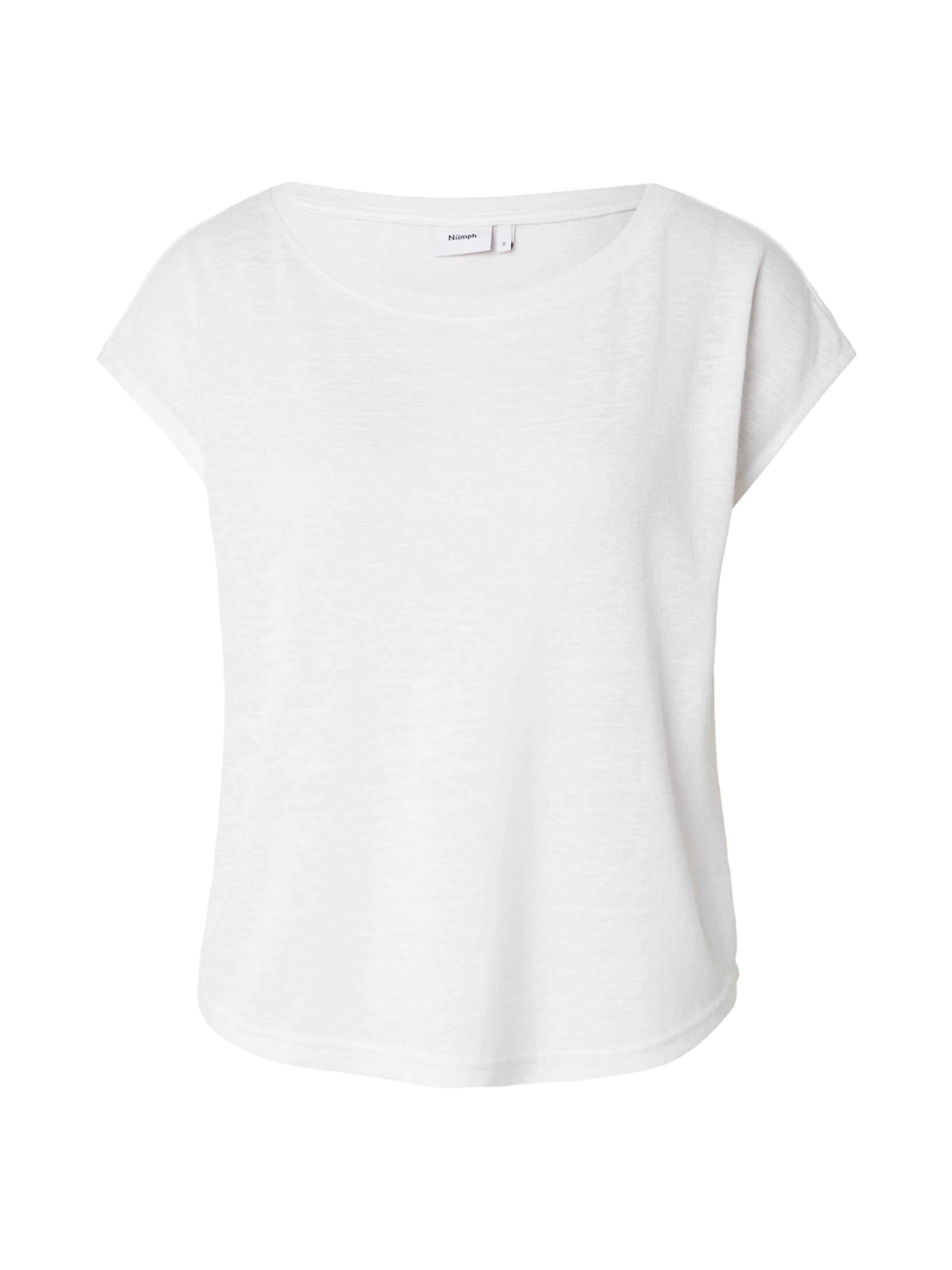 Maglietta 'MEDDI' di NÜMPH in bianco: frontale