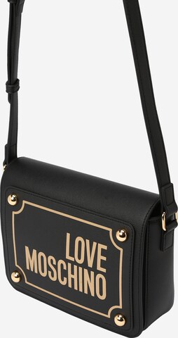 Love Moschino Чанта с презрамки 'Magnifier' в черно