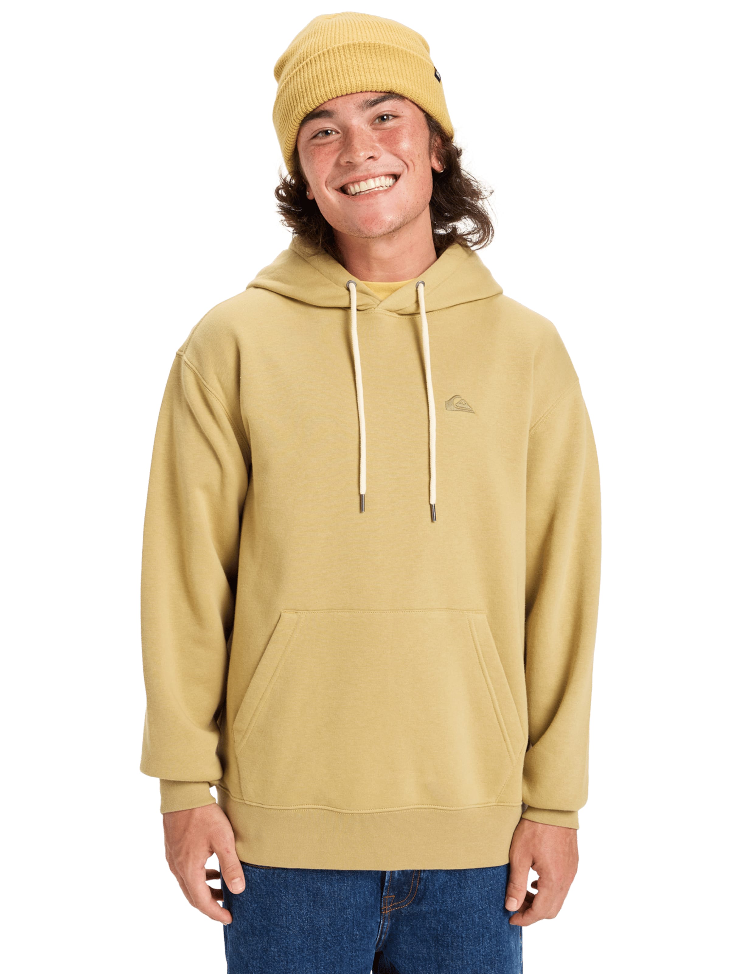 QUIKSILVER Sweatshirt 'Salt Water' in Yellow: front