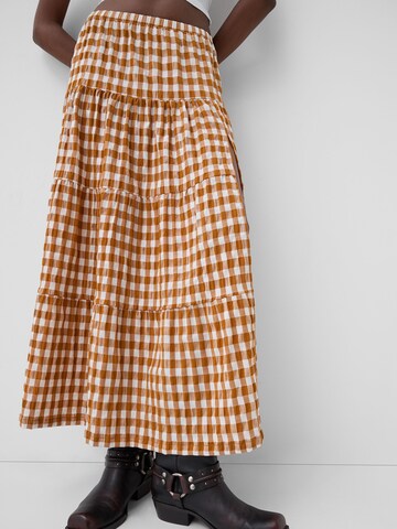 Jupe Bershka en marron